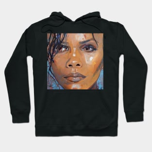 Close-up of Halle's face Hoodie